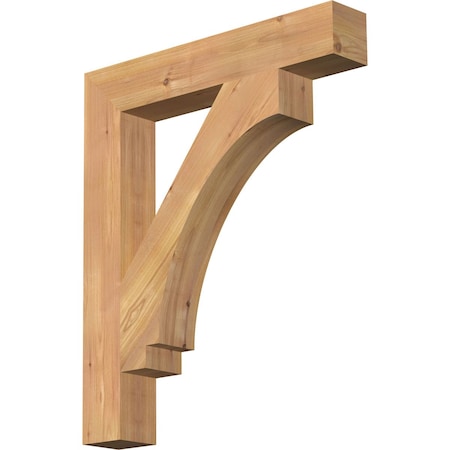 Ekena Millwork Imperial Block Smooth Bracket, Western Red Cedar, 3 1/2"W x 22"D x 26"H BKT04X22X26IMP05SWR